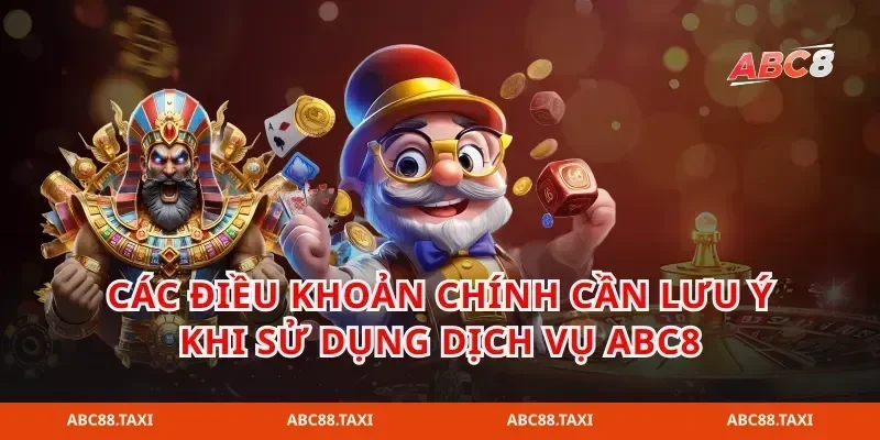 các điều khoản chính cần lưu ý khi sử dụng dịch vụ abc8