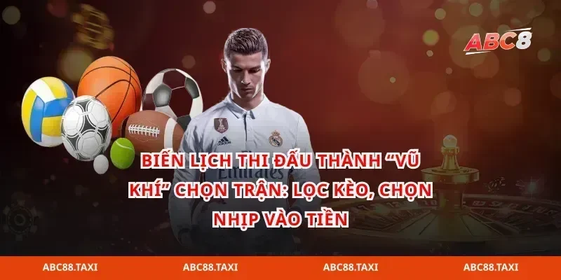 Biến lịch thi đấu thành “vũ khí” chọn trận: lọc kèo, chọn nhịp vào tiền